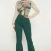 Discount ๐ Fashion Nova Pull On No Gap Stretch Flare ๐ Jeans - Green ๐ 1 Fashion Nova Pull On No Gap Stretch Flare Jeans - Green