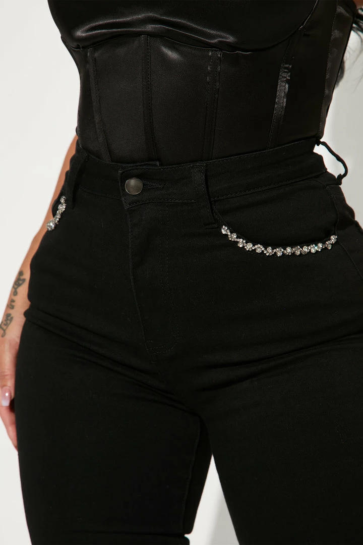 Best Sale π Fashion Nova Chandelier Stretch Embellished Flare π Jeans - Black β 5 Fashion Nova Chandelier Stretch Embellished Flare Jeans - Black