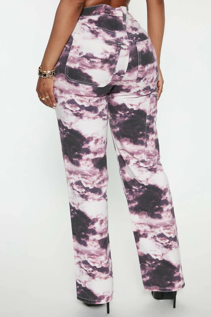 Brand new β Fashion Nova Galaxy Dreams Straight Leg π Jeans - Purple/combo π 5 Fashion Nova Galaxy Dreams Straight Leg Jeans - Purple/combo