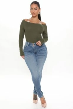 Fashion Nova Checkin' Out The Booty Lifting Skinny Jeans - Medium Blue Wash