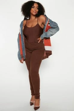 Fashion Nova Tall Classic High Waist Skinny Jeans - Chocolate