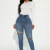 Fashion Nova Turn' Heads Booty Lifting Skinny Jeans - Medium Wash
