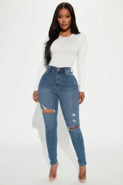 Fashion Nova Turn' Heads Booty Lifting Skinny Jeans - Medium Wash