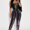 Fashion Nova Guilty Pleasure Skinny Jeans - Black/Purple