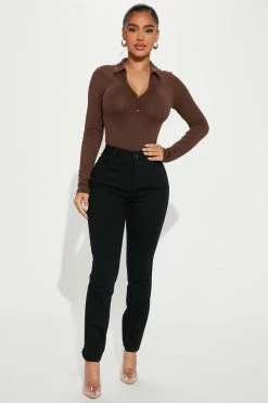 Fashion Nova Petite Classic Mid Rise Skinny Jeans - Black