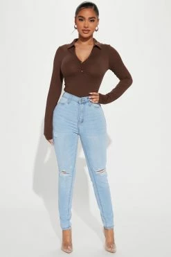 Fashion Nova Petite Our Favorite High Rise Skinny Jeans - Light Blue Wash