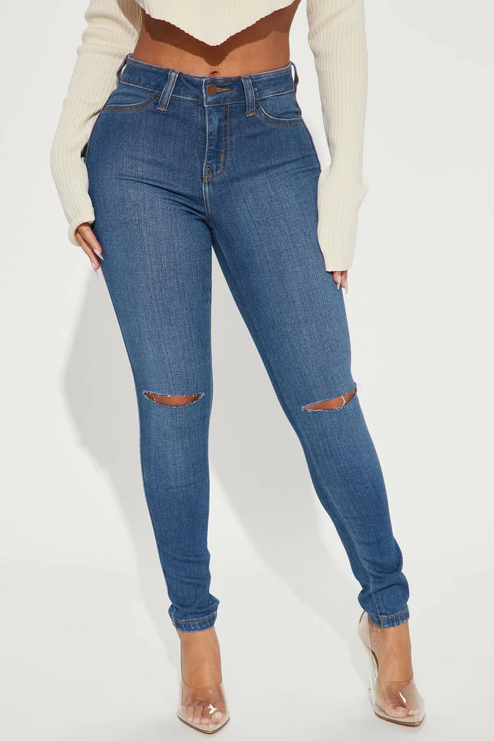Best Pirce ๐คฉ Fashion Nova Petite Canopy ๐ Jeans - Medium Blue Wash Skinny ๐ Jeans ๐ 4 Fashion Nova Petite Canopy Jeans - Medium Blue Wash Skinny Jeans
