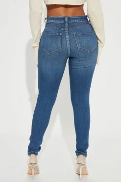Best Pirce ๐คฉ Fashion Nova Petite Canopy ๐ Jeans - Medium Blue Wash Skinny ๐ Jeans ๐ 7 Fashion Nova Petite Canopy Jeans - Medium Blue Wash Skinny Jeans