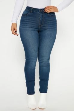 Fashion Nova So Seamless Stretch Skinny Jeans - Dark Wash
