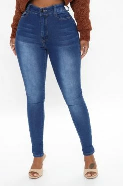 Fashion Nova Skinny Jeans Sedona High Rise Skinny Jean - Dark Wash