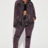 Fashion Nova True Colors High Rise Painted Skinny Jeans - Black/Purple