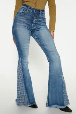 Fashion Nova Chick Flicks Stretch Flare Jeans - Medium Wash
