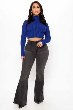 Fashion Nova What A Dream Stretch Flare Jeans - Black