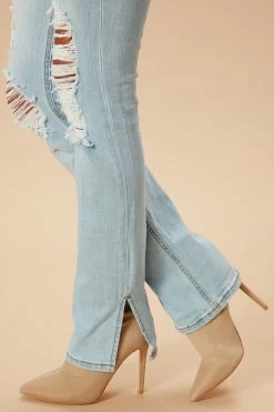 Outlet 👍 Fashion Nova Straight Leg 👖 Jeans Killing 'Em Kindly High Rise 👖 Jeans - Light Blue Wash ✔️ 22 Fashion Nova Straight Leg Jeans Killing 'Em Kindly High Rise Jeans - Light Blue Wash