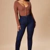 Fashion Nova Skinny Jeans Emma Super Stretch High Rise Skinny Jean - Indigo