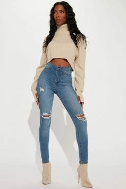 Fashion Nova Tall Our Favorite High Rise Skinny Jeans - Medium Blue Wash