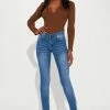 Fashion Nova Tall I Just Might Booty Shaping Jeans - Medium Wash Skinny Jeans