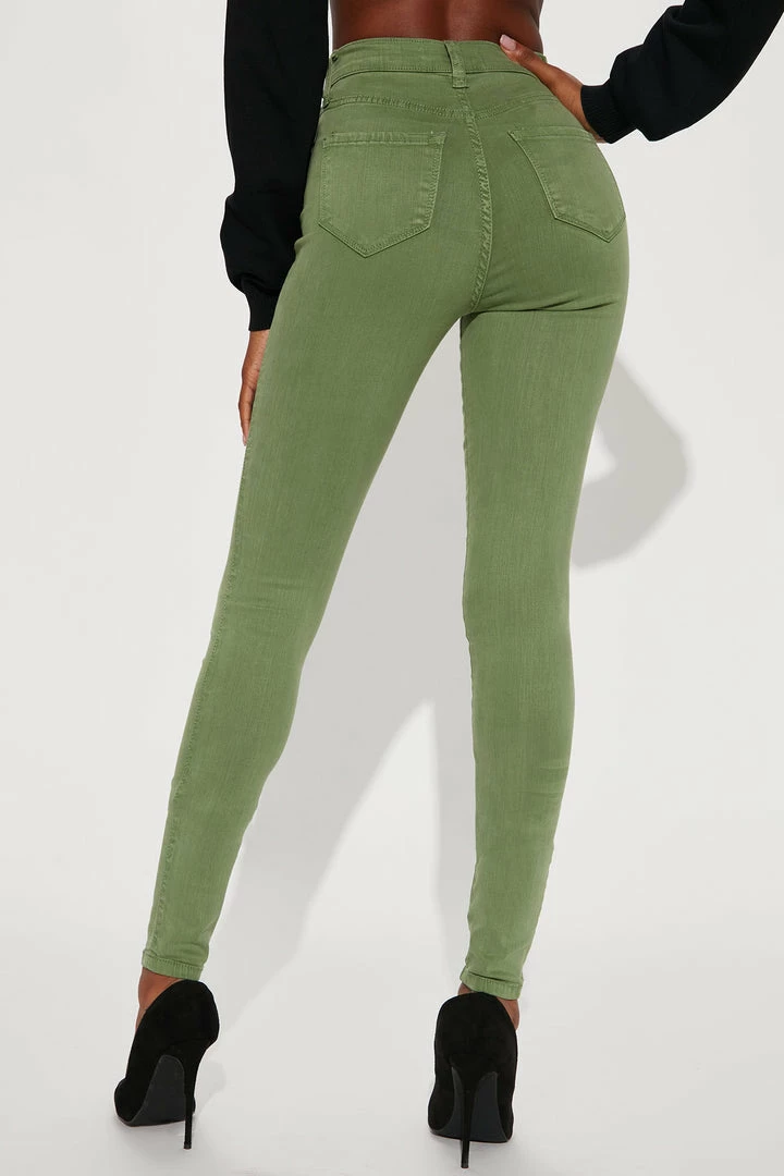 Coupon ๐ฅฐ Fashion Nova Tall Classic High Waist Skinny ๐ Jeans - Olive ๐ 5 Fashion Nova Tall Classic High Waist Skinny Jeans - Olive