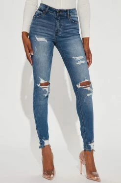 Fashion Nova Tall Ego Trip Mid Rise Jeans - Medium Blue Wash