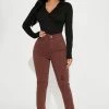 Cheapest ๐งจ Fashion Nova Sort It Out Skinny ๐ Jeans - Brown ๐ฏ 1 Fashion Nova Sort It Out Skinny Jeans - Brown