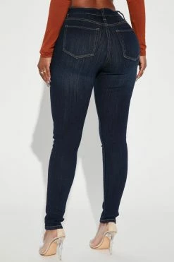 Fashion Nova Sought After Luxe Super Stretch Skinny Jeans - Dark Wash