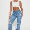Hot Sale π₯° Fashion Nova Do As You're Fold Straight Leg π Jeans - Medium Blue Wash π 2 Fashion Nova Do As You're Fold Straight Leg Jeans - Medium Blue Wash