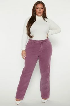 Fashion Nova Mood Ring Straight Leg Jeans - Purple