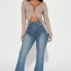 Budget 👏 Fashion Nova So Sculpted Flare 👖 Jeans - Medium Blue Wash 🌟 1 Fashion Nova So Sculpted Flare Jeans - Medium Blue Wash