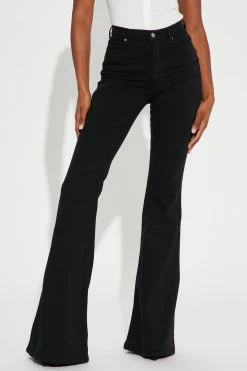 Fashion Nova Tall Santorini Super Stretch Flare Jeans - Black