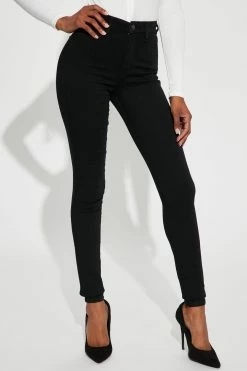 Fashion Nova Tall Classic High Waist Skinny Jeans - Black