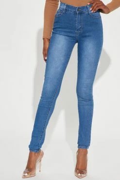 Fashion Nova Tall Isabella High Waisted Skinny Jeans - Medium Wash