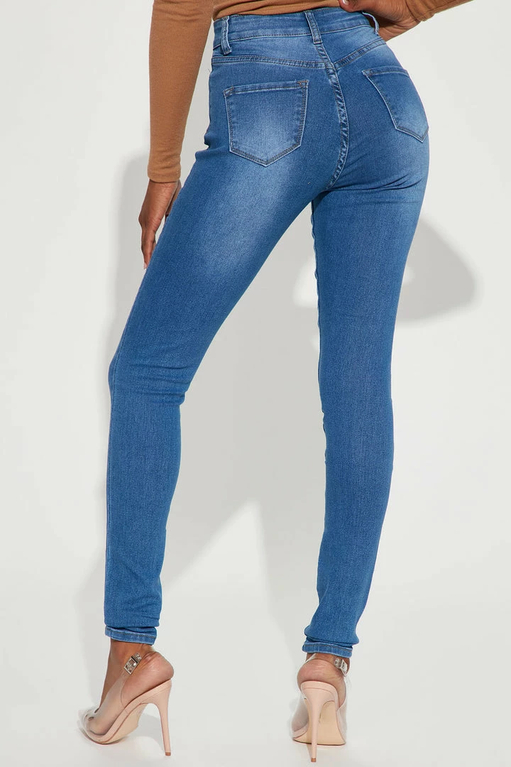 Fashion Nova Tall Isabella High Waisted Skinny Jeans - Medium Wash