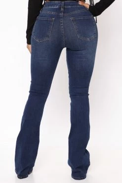 Fashion Nova Affair Of The Flare Stretch Jeans - Dark Wash