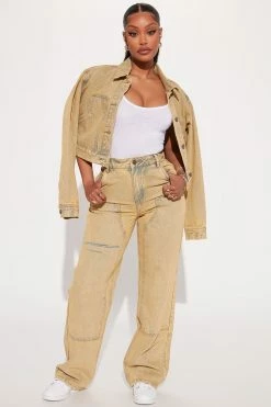 Fashion Nova No Bad Days Acid Wash Straight Leg Jeans - Acid Wash