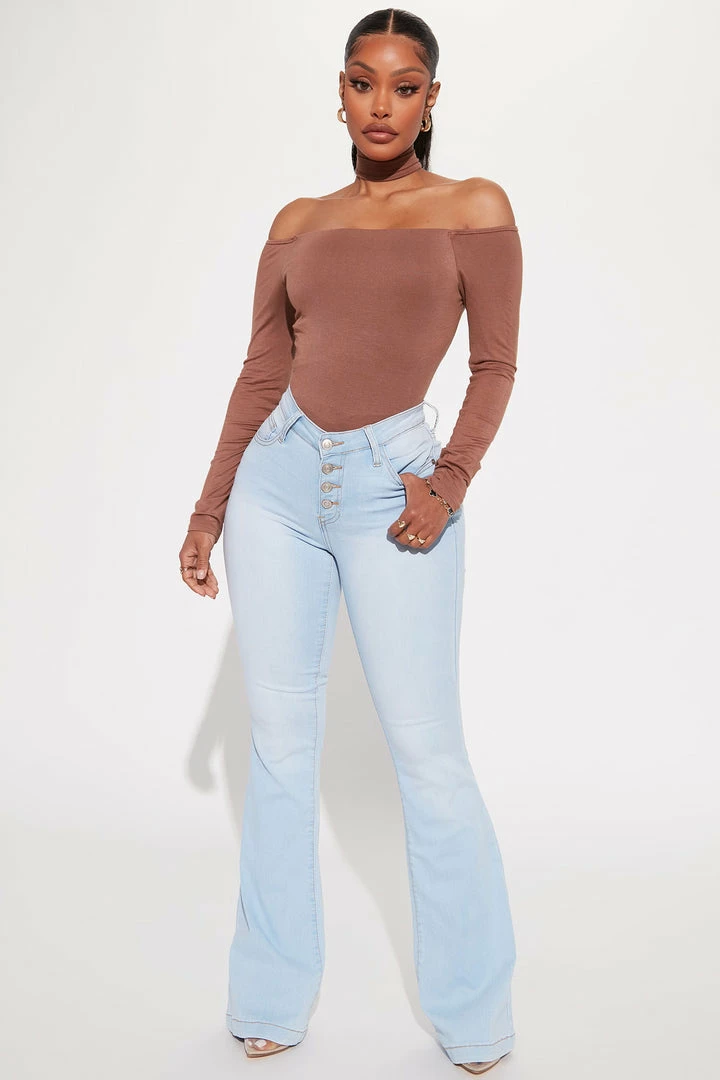 Wholesale ✨ Fashion Nova Wash Away Flare Jean - Light Blue Wash Flare 👖 Jeans ✨ 3 Fashion Nova Wash Away Flare Jean - Light Blue Wash Flare Jeans