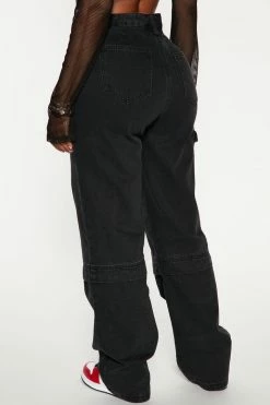 Flash Sale 🎁 Fashion Nova Baggy 👖 Jeans Ready To Run Cargo 👖 Jeans - Black Wash 🎁 11 Fashion Nova Baggy Jeans Ready To Run Cargo Jeans - Black Wash