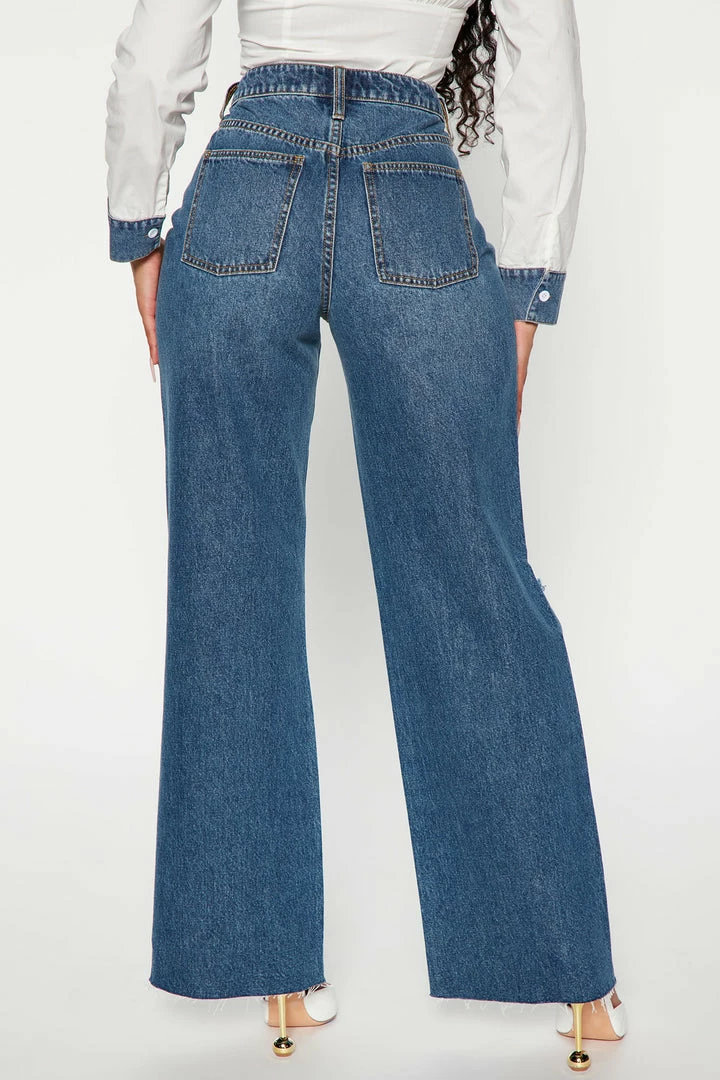 Hot Sale π Fashion Nova Can't Be Fooled High Rise Straight Leg Jean - Dark Wash π 5 Fashion Nova Can't Be Fooled High Rise Straight Leg Jean - Dark Wash