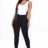 Fashion Nova Somewhat The Same Jogger Jeans - Black