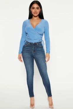 Fashion Nova Nova Limitless Skinny Jeans - Dark Wash