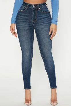 Fashion Nova Nova Limitless Skinny Jeans - Dark Wash