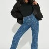 Fashion Nova Statuesque Straight Leg Jean - Dark Wash