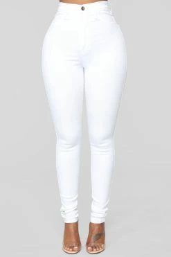Fashion Nova Perfectly Classic Skinny Jeans - White