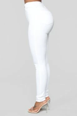 Fashion Nova Perfectly Classic Skinny Jeans - White