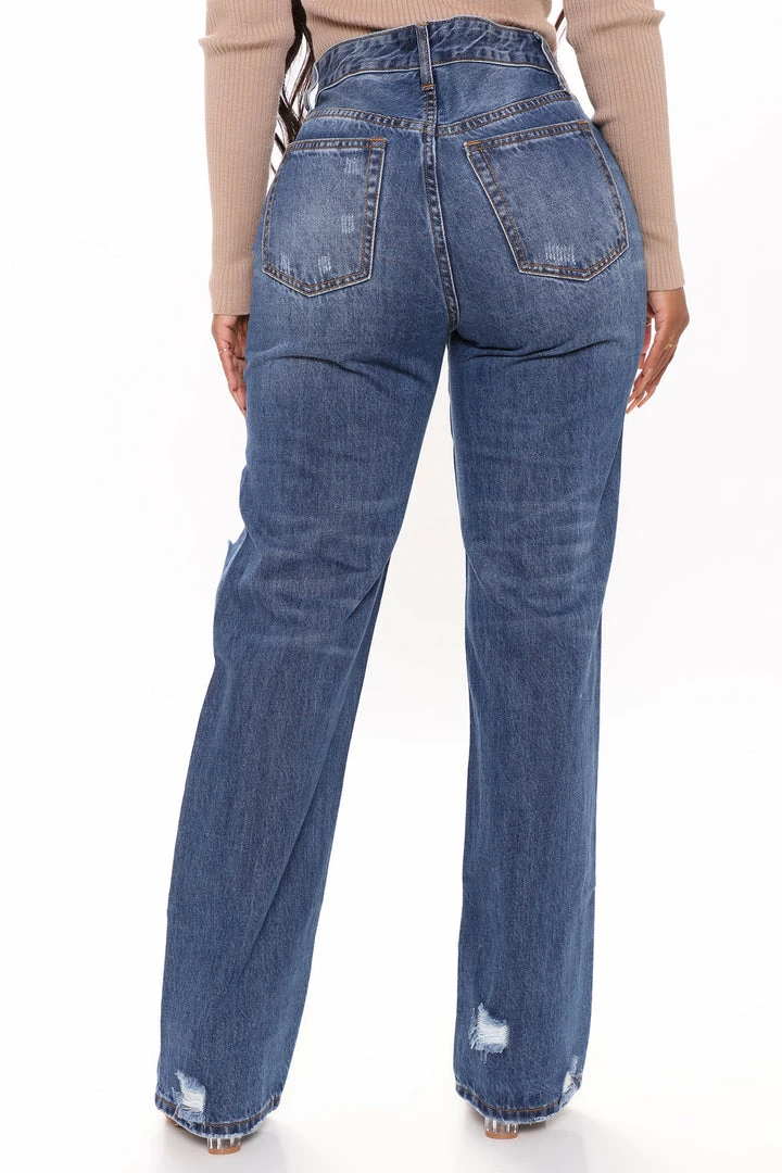 Brand new ๐ Fashion Nova We Belong Together Distressed Nova Denim Boyfriend ๐ Jeans - Medium Blue Wash Straight Leg ๐ Jeans ๐ 6 Fashion Nova We Belong Together Distressed Nova Denim Boyfriend Jeans - Medium Blue Wash Straight Leg Jeans