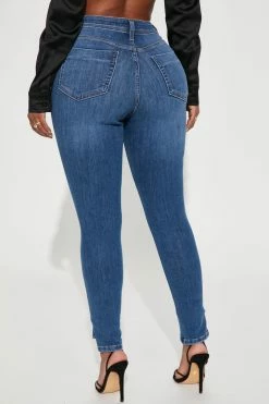 Fashion Nova Deluxe Super Stretch High Rise Skinny Jean - Medium Wash
