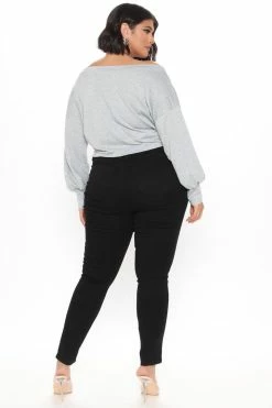 Fashion Nova Get You Alone Booty Lifter Skinny Jeans - Black