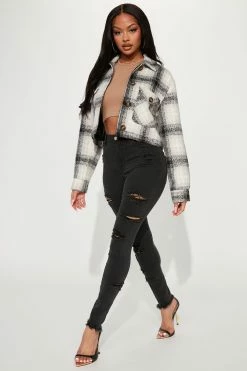 Fashion Nova Stop And Stare Seamless Stretch Skinny Jeans - Black