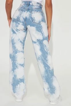 Best reviews of ๐ Fashion Nova Cloudy High Rise Straight Leg ๐ Jeans - White/Blue ๐ 7 Fashion Nova Cloudy High Rise Straight Leg Jeans - White/Blue