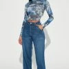 Fashion Nova All Night Ultra High Rise Wide Leg Jean - Medium Wash