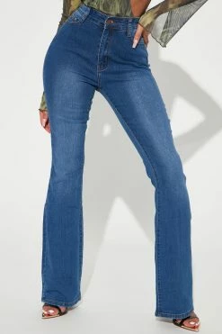 Fashion Nova Happy Hour Stretch Flare Jeans - Medium Wash